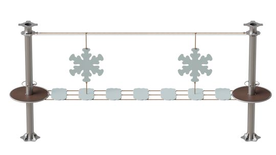 JUEGO IMN B081 SNOWFLAKES ON BRIDGE